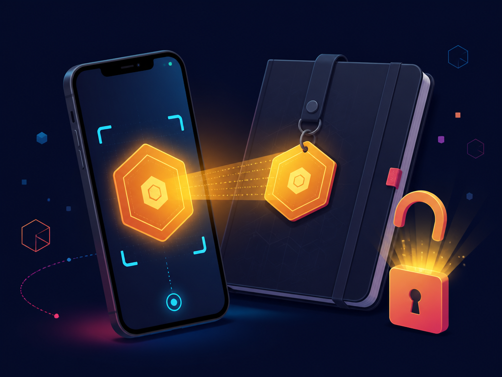 Teléfono escaneando el EZ ID para activar el producto